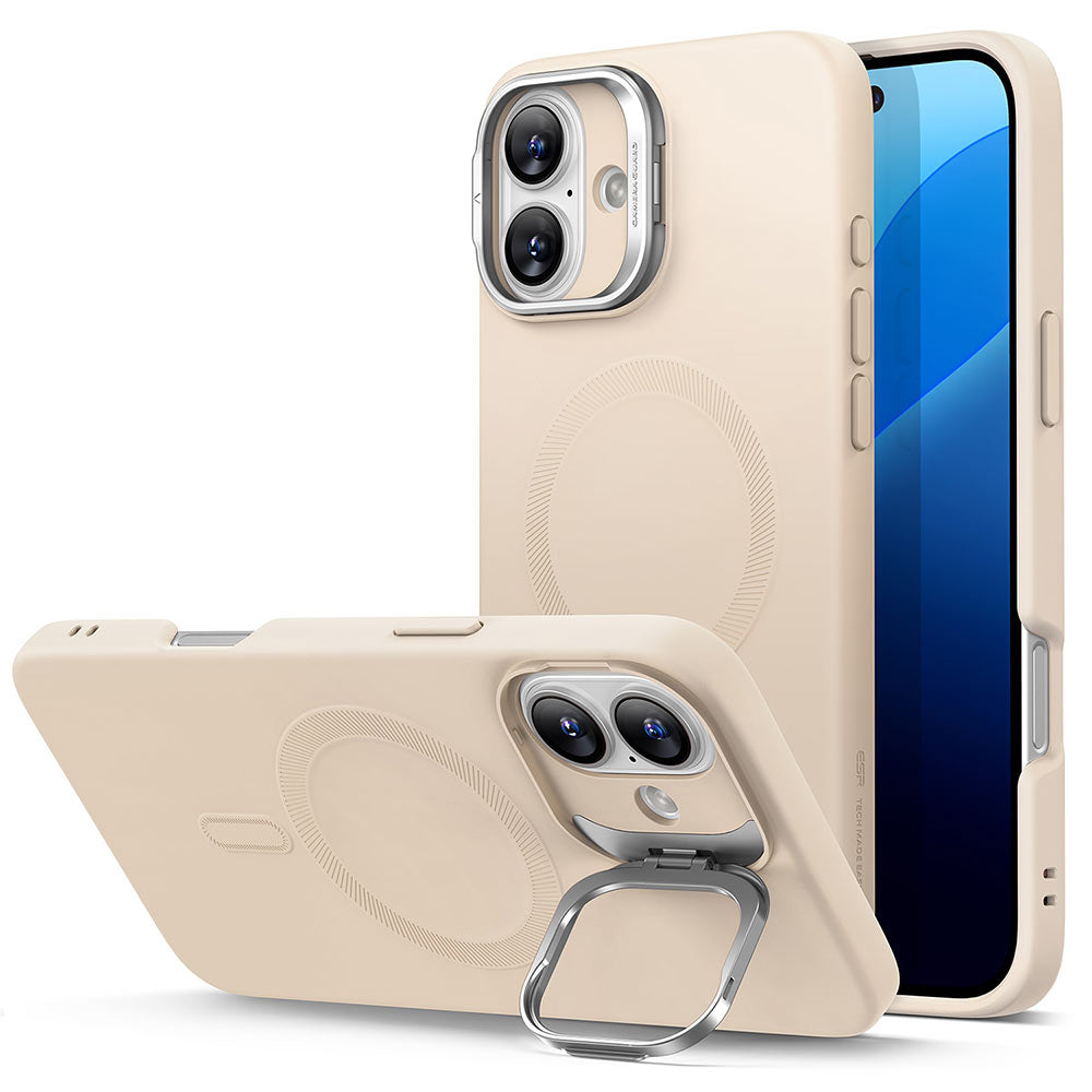 Θήκη MagSafe για Apple iPhone 16 Plus, ESR, Cloud Soft Kickstand, Κρεμ