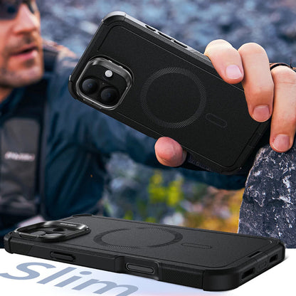 Θήκη MagSafe για Apple iPhone 16 Plus, ESR, Cyber Armor Kickstand, Μαύρη