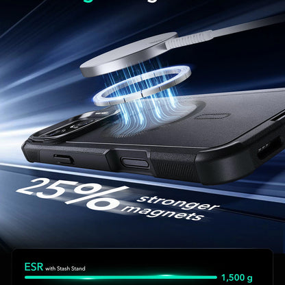 Θήκη MagSafe για Apple iPhone 16 Plus, ESR, Cyber Armor Kickstand, Μαύρη