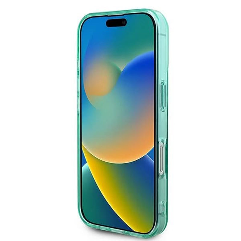 MagSafe Case for Apple iPhone 16 Plus, Guess, IML Rhinestone, Green