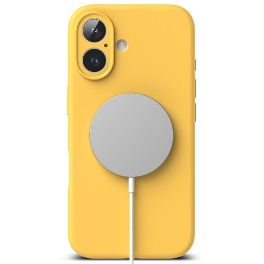 Θήκη MagSafe για Apple iPhone 16 Plus, Ringke, Σιλικόνη, Κίτρινη