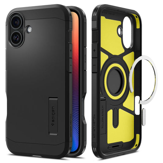 Θήκη MagSafe για Apple iPhone 16 Plus, Spigen, Tough Armor, Μαύρη