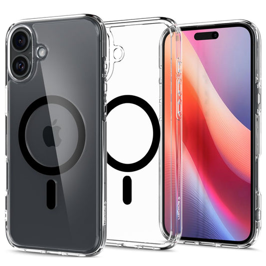 Θήκη MagSafe για Apple iPhone 16 Plus, Spigen, Ultra Hybrid, Μαύρη