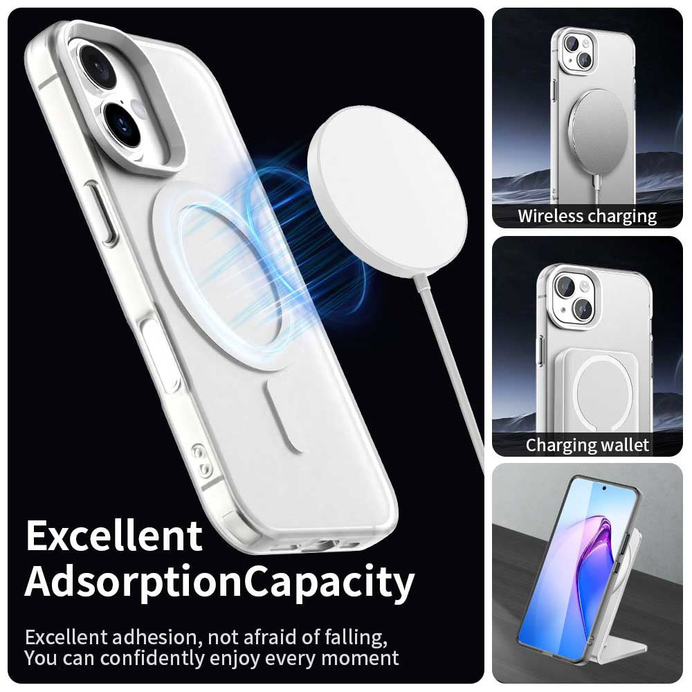 Θήκη MagSafe για Apple iPhone 16 Plus, Techsuit, CandyCase, Λευκό