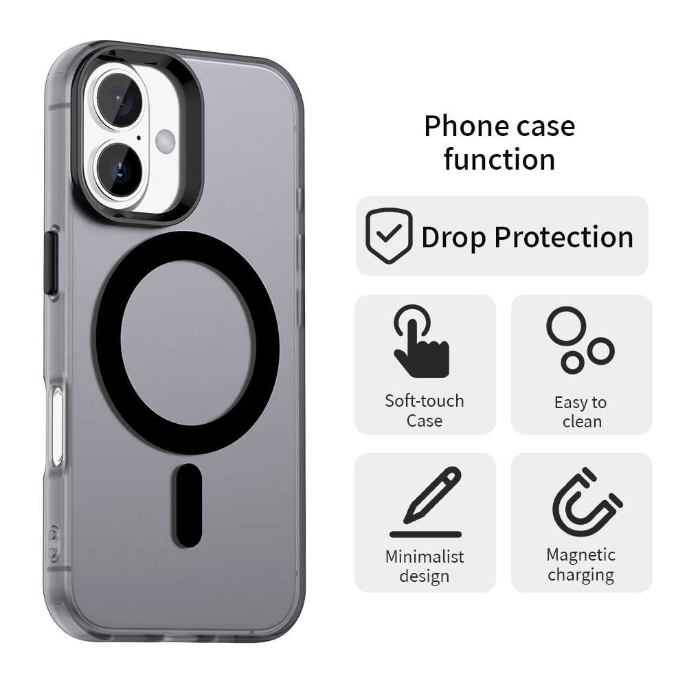 Θήκη MagSafe για Apple iPhone 16 Plus, Techsuit, CandyCase, Μαύρο