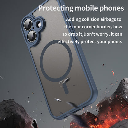 Θήκη MagSafe για Apple iPhone 16 Plus, Techsuit, HaloFrost II, Μπλε Σκούρο