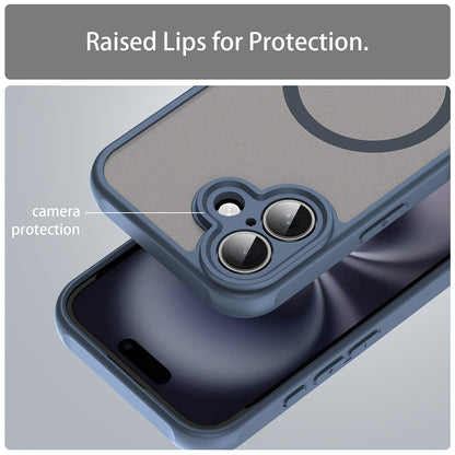 Θήκη MagSafe για Apple iPhone 16 Plus, Techsuit, HaloFrost II, Μπλε Σκούρο