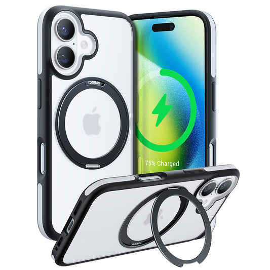 Θήκη MagSafe για Apple iPhone 16 Plus, Torras, Ostand R Fusion, Μαύρη