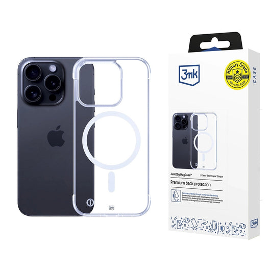 Θήκη MagSafe για Apple iPhone 16 Pro, 3MK, Just20g, Διαφανής