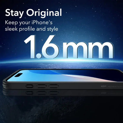 Θήκη MagSafe για Apple iPhone 16 Pro, ESR, Classic Hybrid Slide, Διάφανη Μαύρη