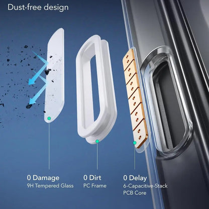 Θήκη MagSafe για Apple iPhone 16 Pro, ESR, Classic Hybrid Slide, Διάφανη Μαύρη