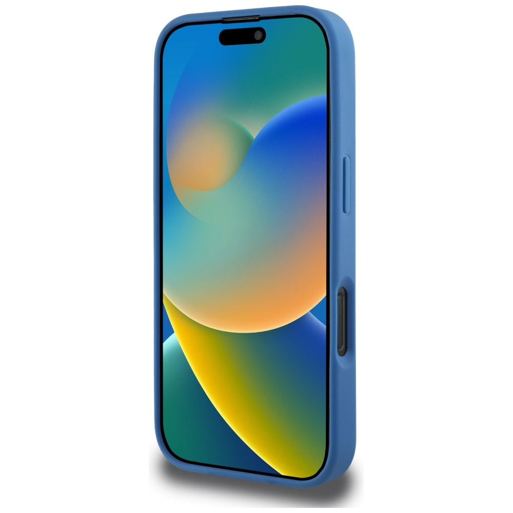 Θήκη MagSafe για Apple iPhone 16 Pro, Guess, 4G Circle Classic Logo, Μπλε