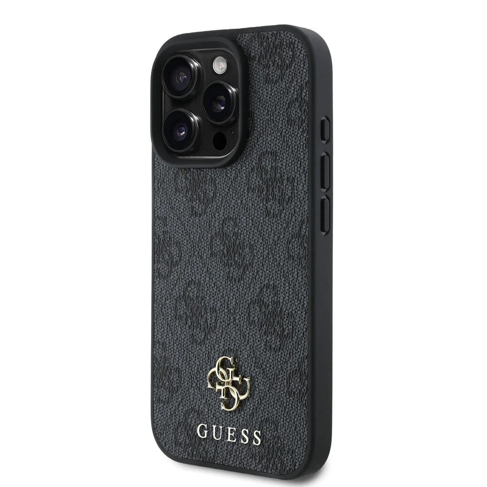 Θήκη MagSafe για Apple iPhone 16 Pro, Guess, 4G Classic, Μαύρη
