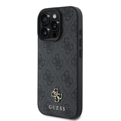 Θήκη MagSafe για Apple iPhone 16 Pro, Guess, 4G Classic, Μαύρη