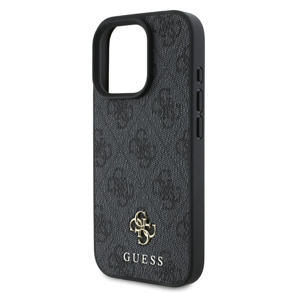 Θήκη MagSafe για Apple iPhone 16 Pro, Guess, 4G Classic, Μαύρη