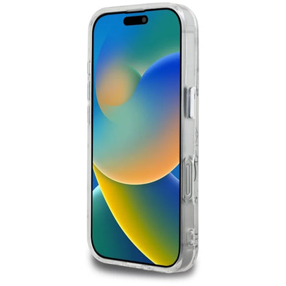 Θήκη MagSafe για Apple iPhone 16 Pro, Karl Lagerfeld, IML Karl Script Pattern, Λευκή