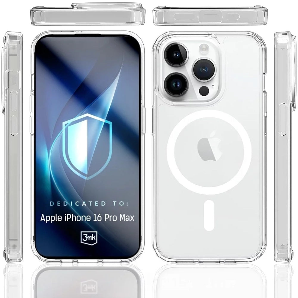Θήκη MagSafe για Apple iPhone 16 Pro Max, 3MK, Armor MagCase, Διαφανής