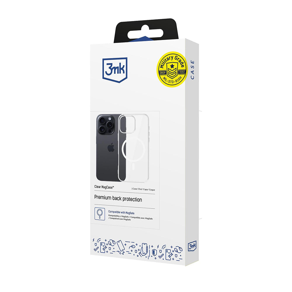 Θήκη MagSafe για Apple iPhone 16 Pro Max, 3MK, Clear MagCase, Διαφανής