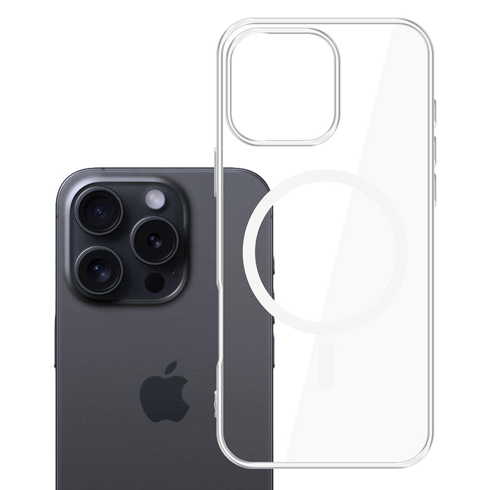 Θήκη MagSafe για Apple iPhone 16 Pro Max, 3MK, Clear MagCase, Διαφανής
