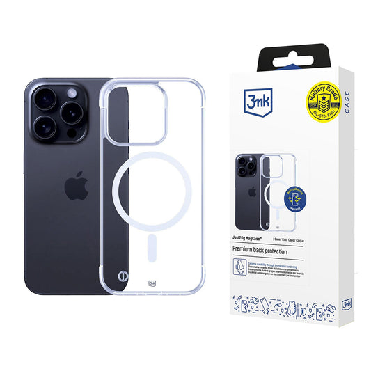 Θήκη MagSafe για Apple iPhone 16 Pro Max, 3MK, Just20g, Διαφανής
