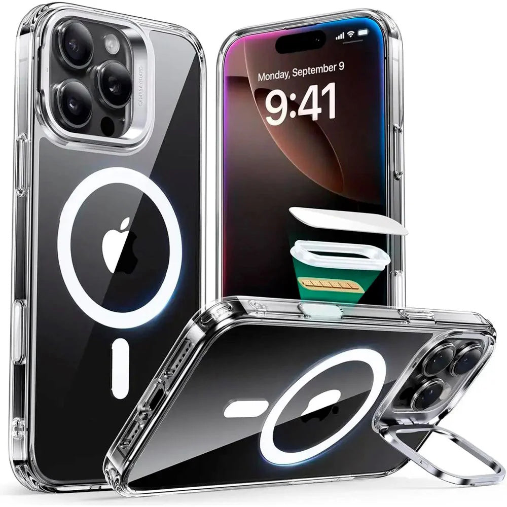 Θήκη MagSafe για Apple iPhone 16 Pro Max, ESR, Classic Hybrid Kickstand Slide, Διάφανη