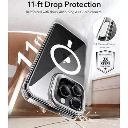 Θήκη MagSafe για Apple iPhone 16 Pro Max, ESR, Classic Hybrid Kickstand Slide, Διάφανη