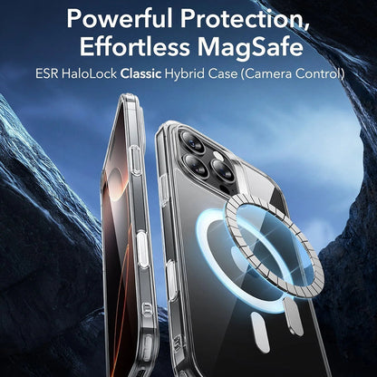 Θήκη MagSafe για Apple iPhone 16 Pro Max, ESR, Classic Hybrid Slide, Διάφανη Μαύρη