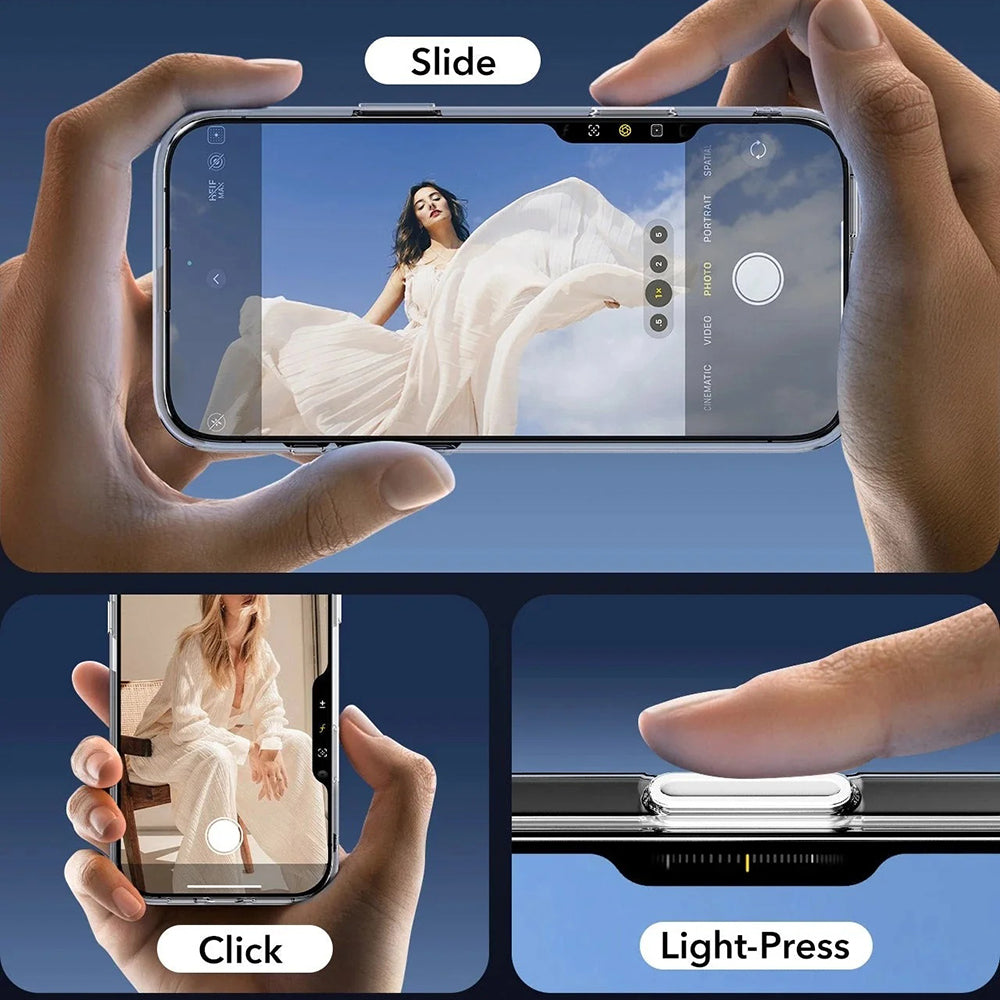 Θήκη MagSafe για Apple iPhone 16 Pro Max, ESR, Classic Hybrid Slide, Διάφανη Μαύρη