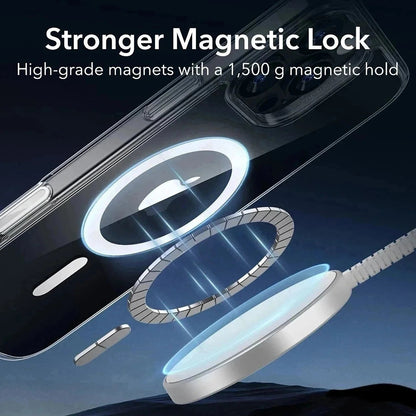 Θήκη MagSafe για Apple iPhone 16 Pro Max, ESR, Classic Hybrid Slide, Διάφανη Μαύρη