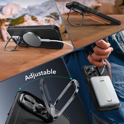 Θήκη MagSafe για Apple iPhone 16 Pro Max, ESR, Cyber Armor Kickstand, Γκρι