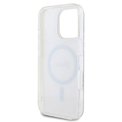 Θήκη MagSafe για Apple iPhone 16 Pro Max, Guess, IML 4G, Ροζ