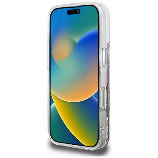 Θήκη MagSafe για Apple iPhone 16 Pro Max, Karl Lagerfeld, Liquid Glitter Choupette Logo, Διαφανής