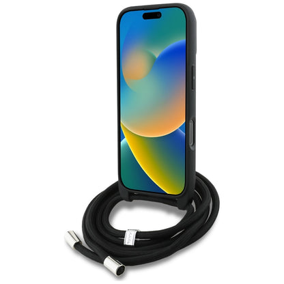 Θήκη MagSafe για Apple iPhone 16 Pro Max, Karl Lagerfeld, Saffiano Crossbody, Γκρι