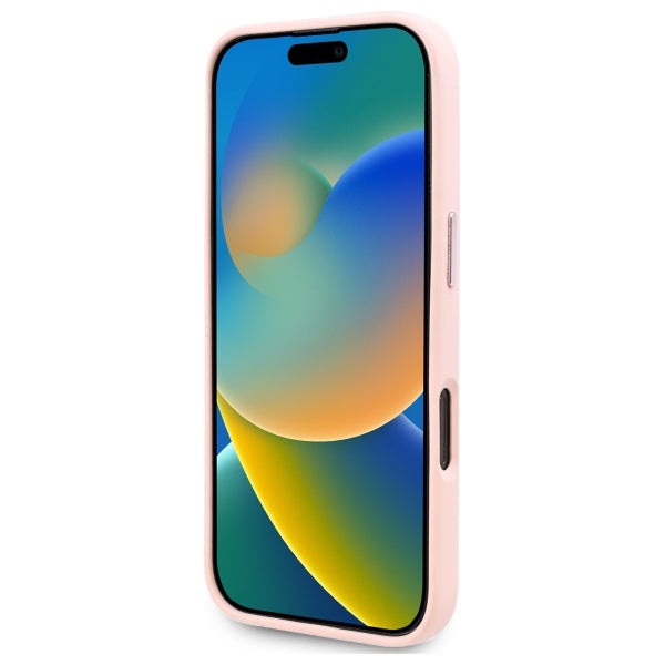 Θήκη MagSafe για Apple iPhone 16 Pro Max, Karl Lagerfeld, Silicone Shadow Metal Initial, Ροζ