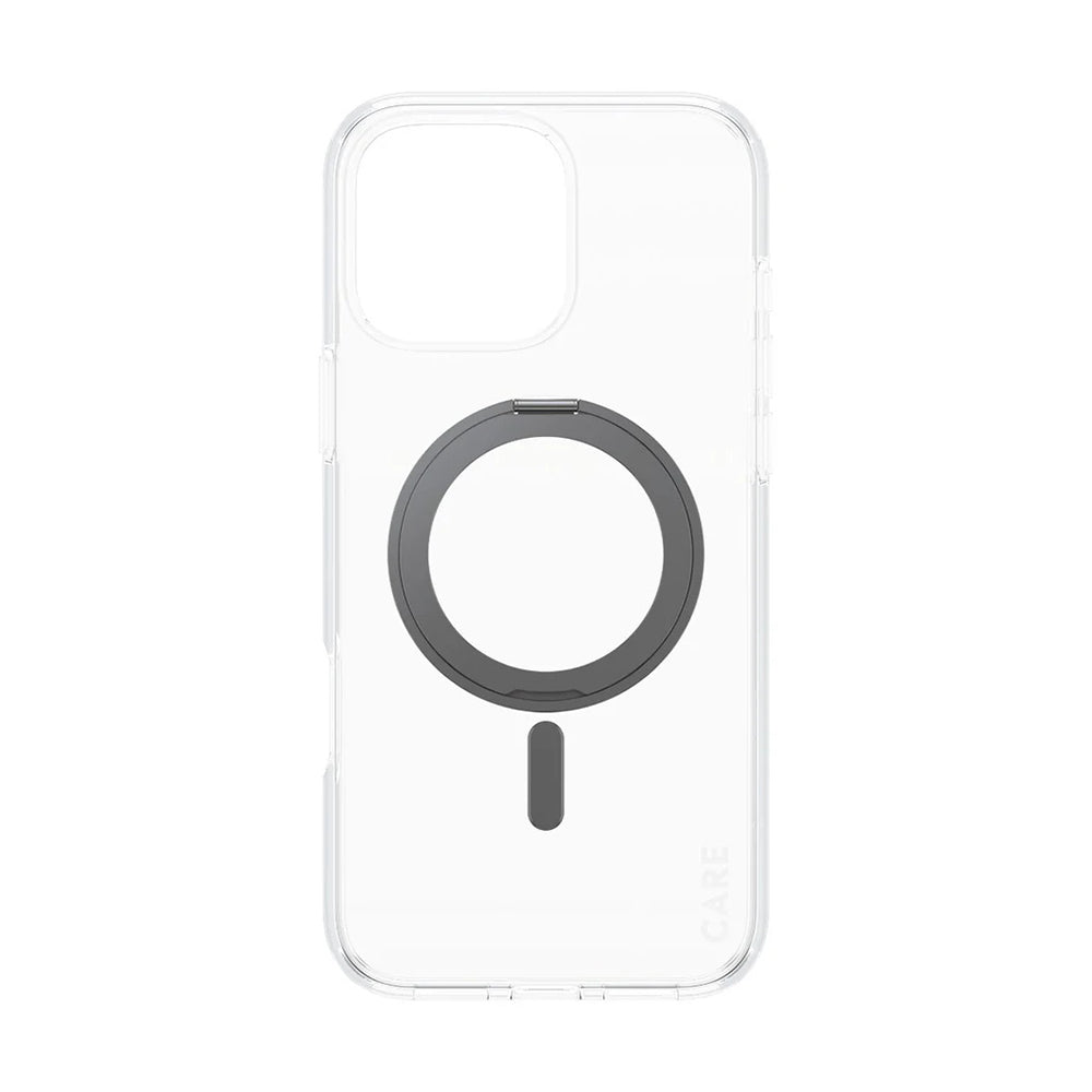 Θήκη MagSafe για Apple iPhone 16 Pro Max, PanzerGlass, με Χαρακτηριστικό Kickstand, Διαφανής Μαύρη