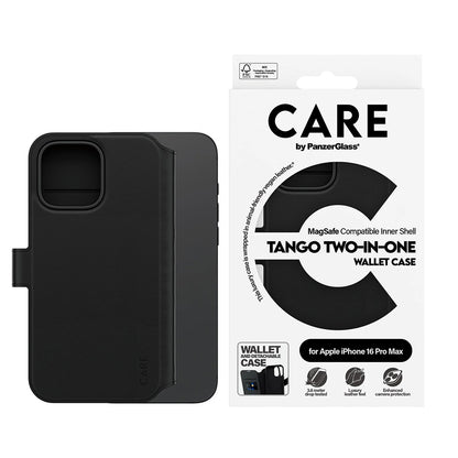 Θήκη MagSafe για Apple iPhone 16 Pro Max, PanzerGlass, Care Feature Tango Two-in-One, Μαύρη
