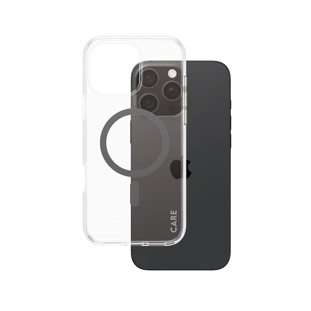 Θήκη MagSafe για Apple iPhone 16 Pro Max, PanzerGlass, Care Urban Combat, Διαφανής Μαύρη