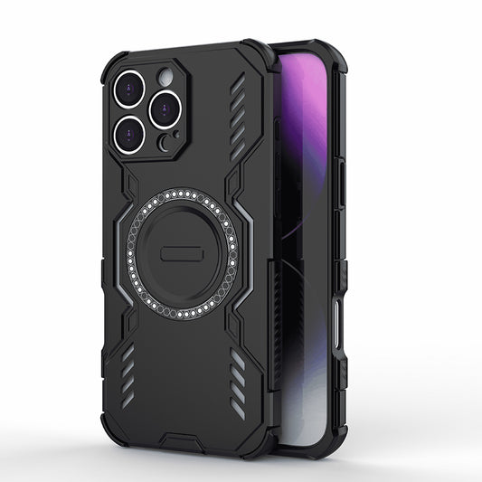 Θήκη MagSafe για Apple iPhone 16 Pro Max, Techsuit, ArmorMag, Μαύρη