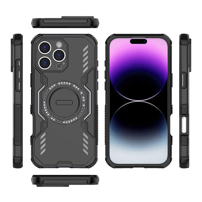MagSafe Case for Apple iPhone 16 Pro Max, Techsuit, ArmorMag, Black