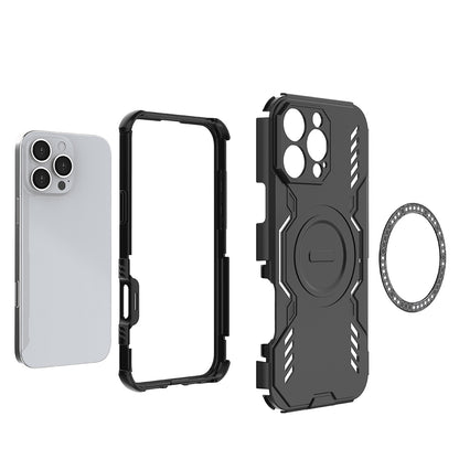 MagSafe Case for Apple iPhone 16 Pro Max, Techsuit, ArmorMag, Black