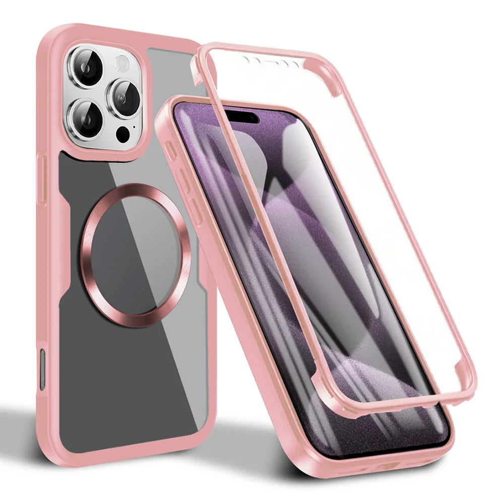 Θήκη MagSafe για Apple iPhone 16 Pro Max, Techsuit, ColorVerse 360, Ροζ