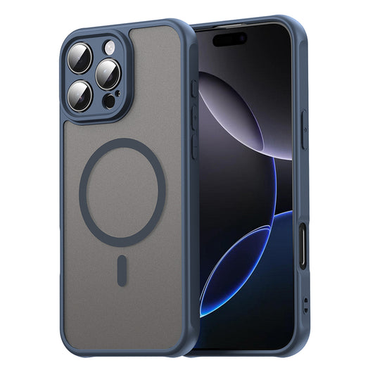 Θήκη MagSafe για Apple iPhone 16 Pro Max, Techsuit, HaloFrost II, Μπλε Σκούρο