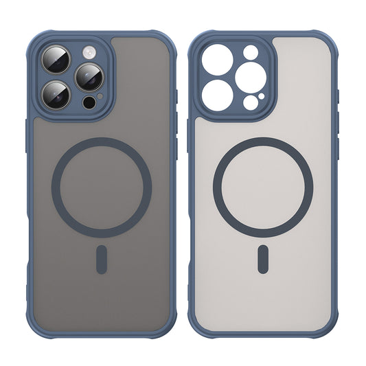 Θήκη MagSafe για Apple iPhone 16 Pro Max, Techsuit, HaloFrost II, Μπλε Σκούρο