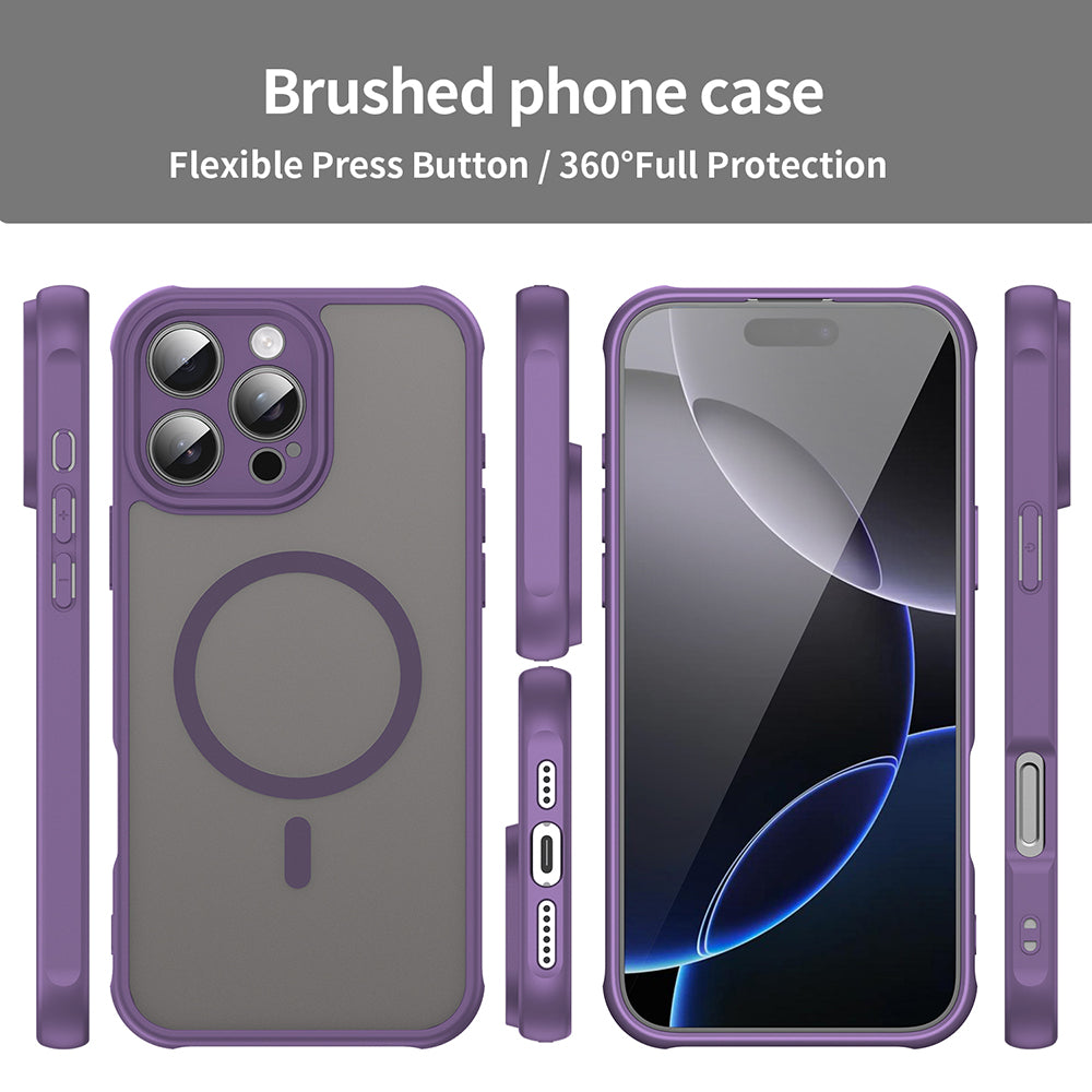 Θήκη MagSafe για Apple iPhone 16 Pro Max, Techsuit, HaloFrost II, Μωβ