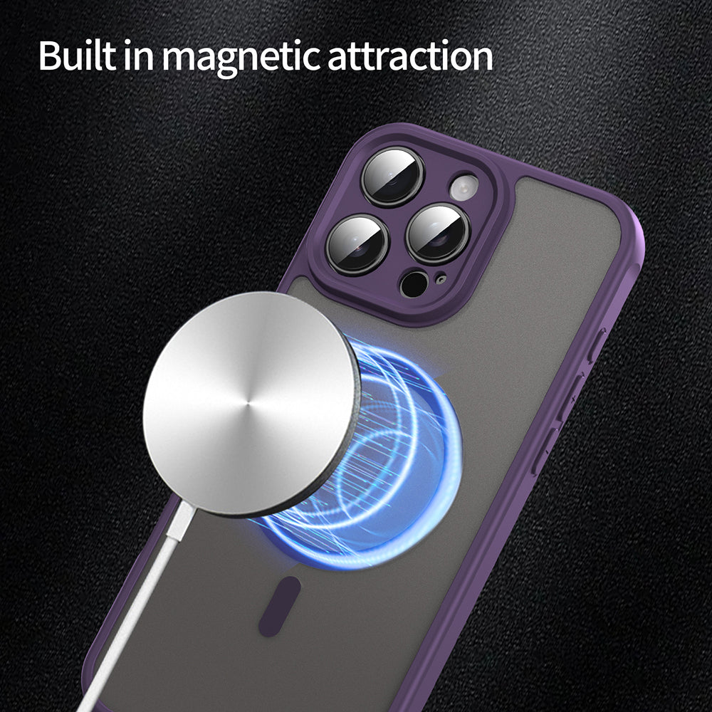 Θήκη MagSafe για Apple iPhone 16 Pro Max, Techsuit, HaloFrost II, Μωβ