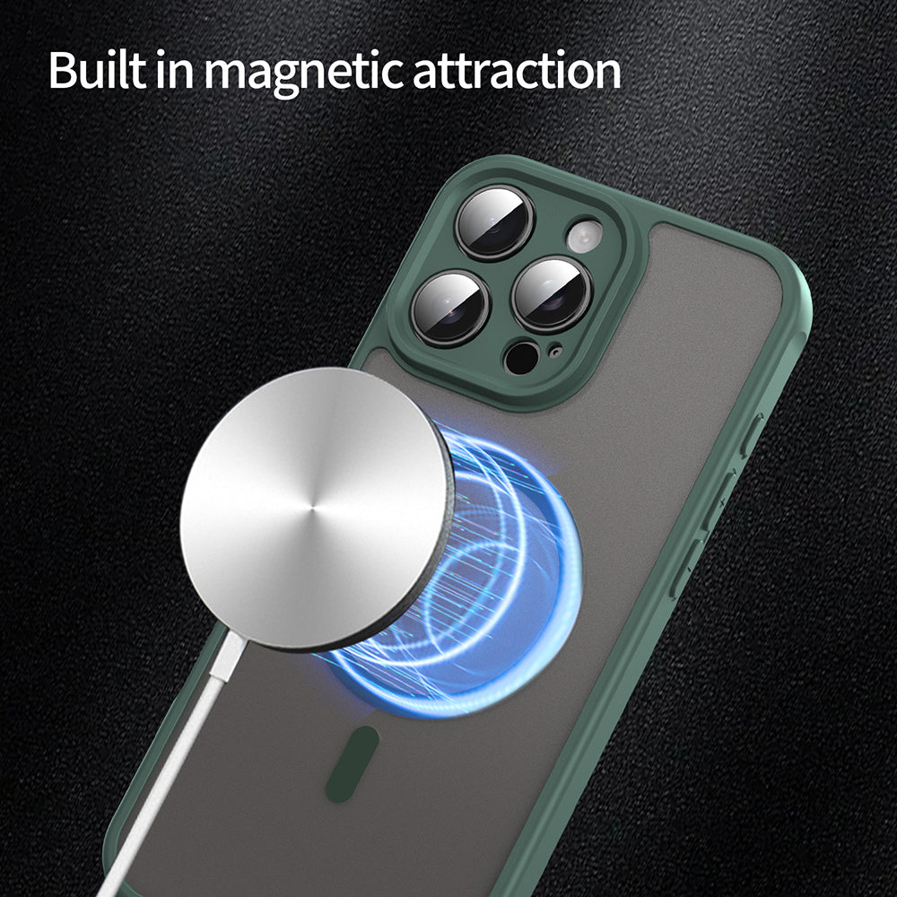 Θήκη MagSafe για Apple iPhone 16 Pro Max, Techsuit, HaloFrost II, Πράσινο