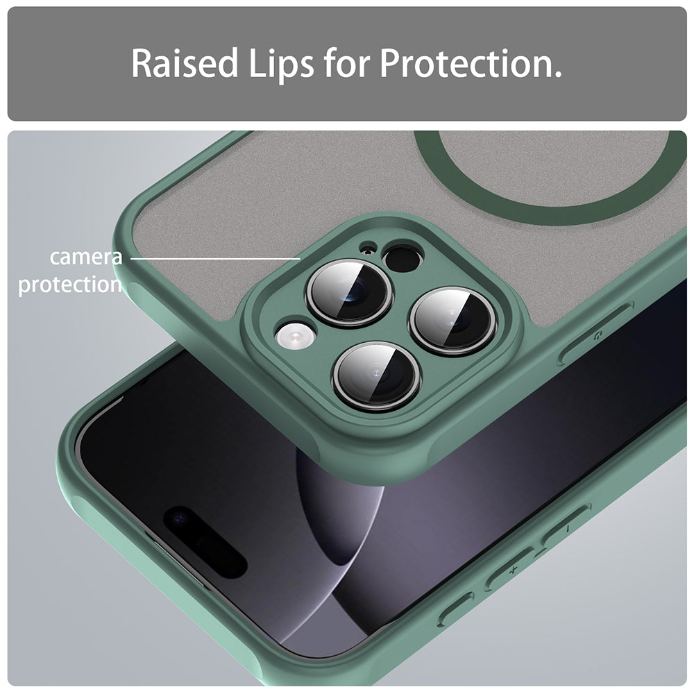 Θήκη MagSafe για Apple iPhone 16 Pro Max, Techsuit, HaloFrost II, Πράσινο