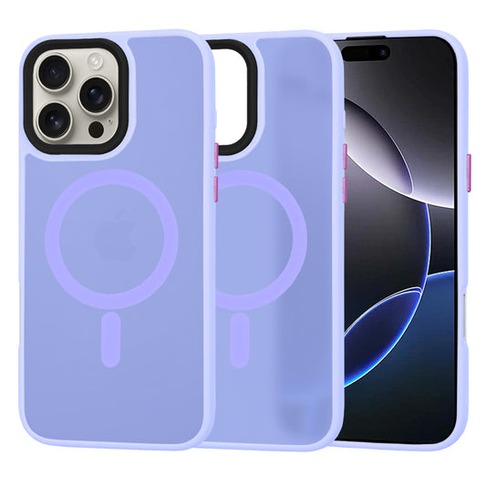 Θήκη MagSafe για Apple iPhone 16 Pro Max, Techsuit, HaloFrost, Ανοιχτό Μωβ