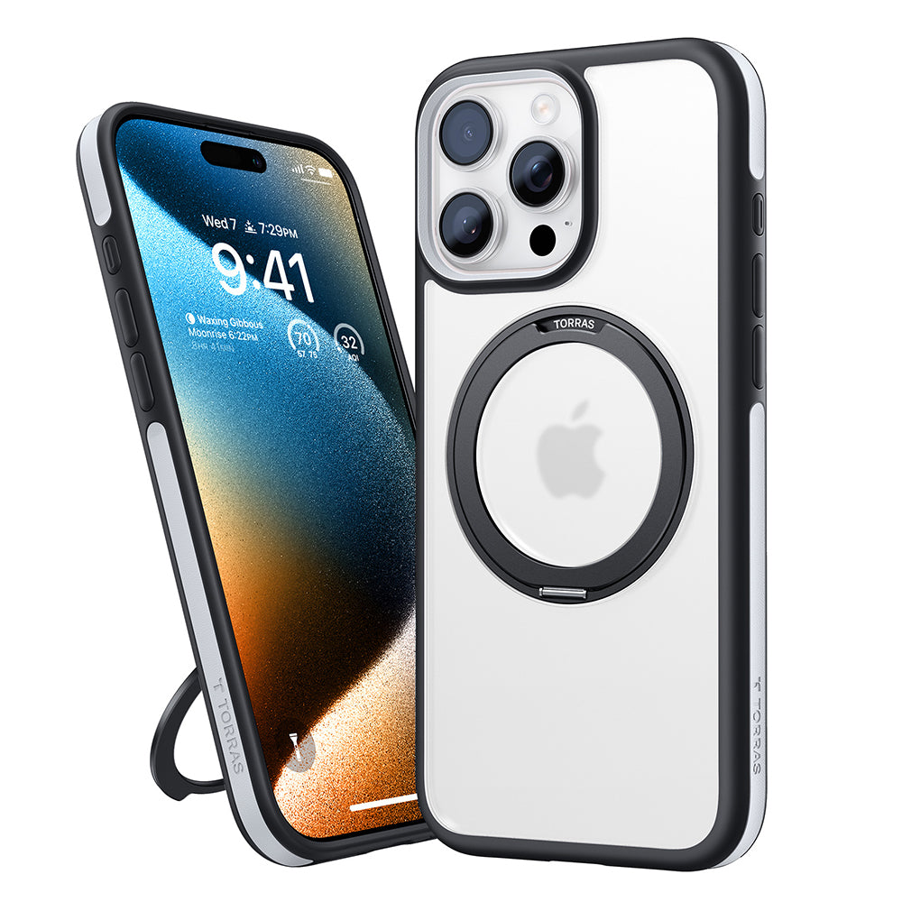 Θήκη MagSafe για Apple iPhone 16 Pro Max, Torras, Ostand R Fusion, Μαύρη