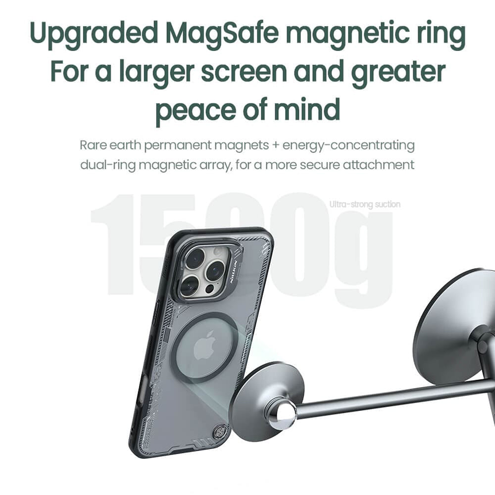 Θήκη MagSafe για Apple iPhone 16 Pro, Nillkin, Iceblade Prop (με άνοιγμα για κάμερα), Πράσινο